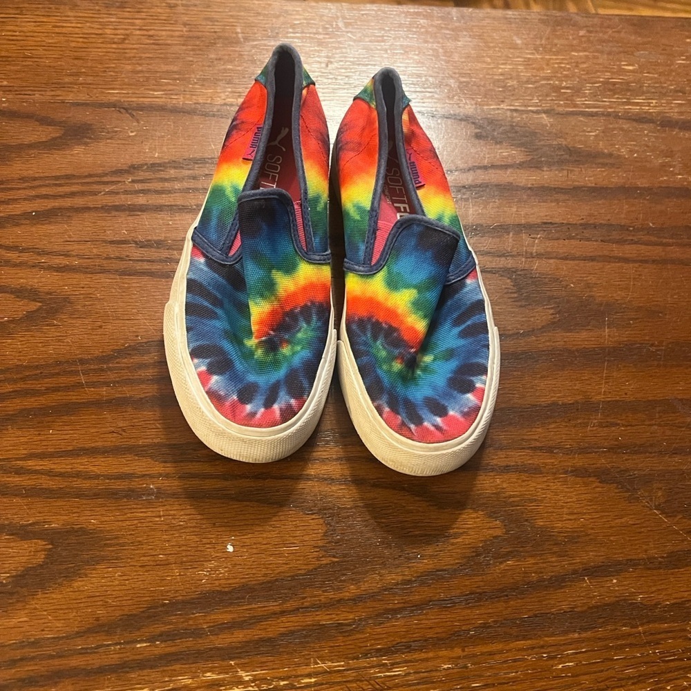 Puma Vibrant Tie-Dye Slip-On Flats